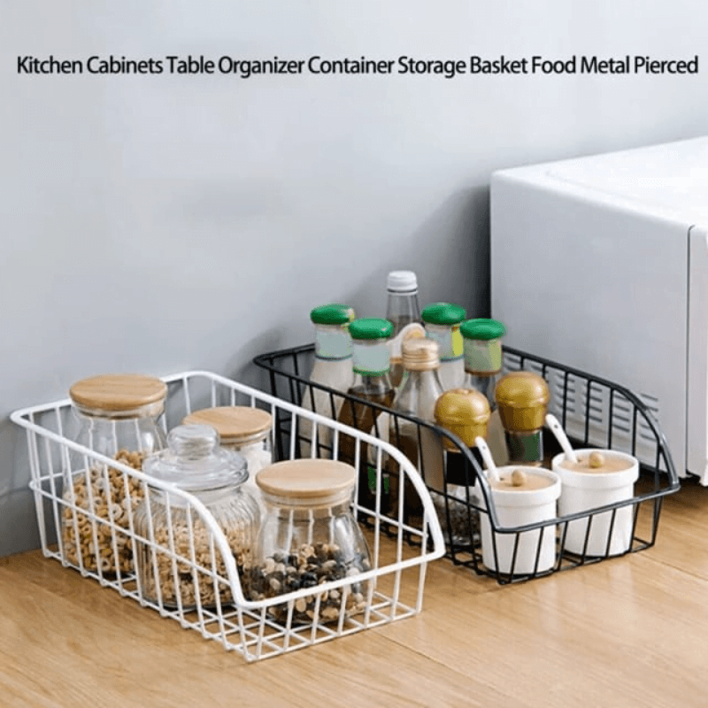 Canasto Cesto Organizador Metálico Cocina Frascos Especiero - Imagen 4