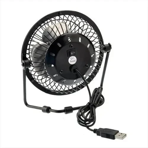 Ventilador Usb Portátil Para Pc, Metálico / Ajustable 15cm - Imagen 2