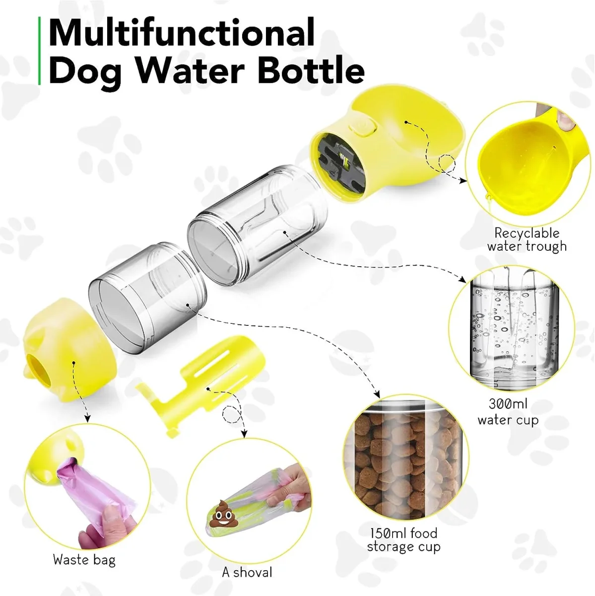 Dispensador Portátil Comedero Water Bottle De Macotas + Envio Gratis - Imagen 3