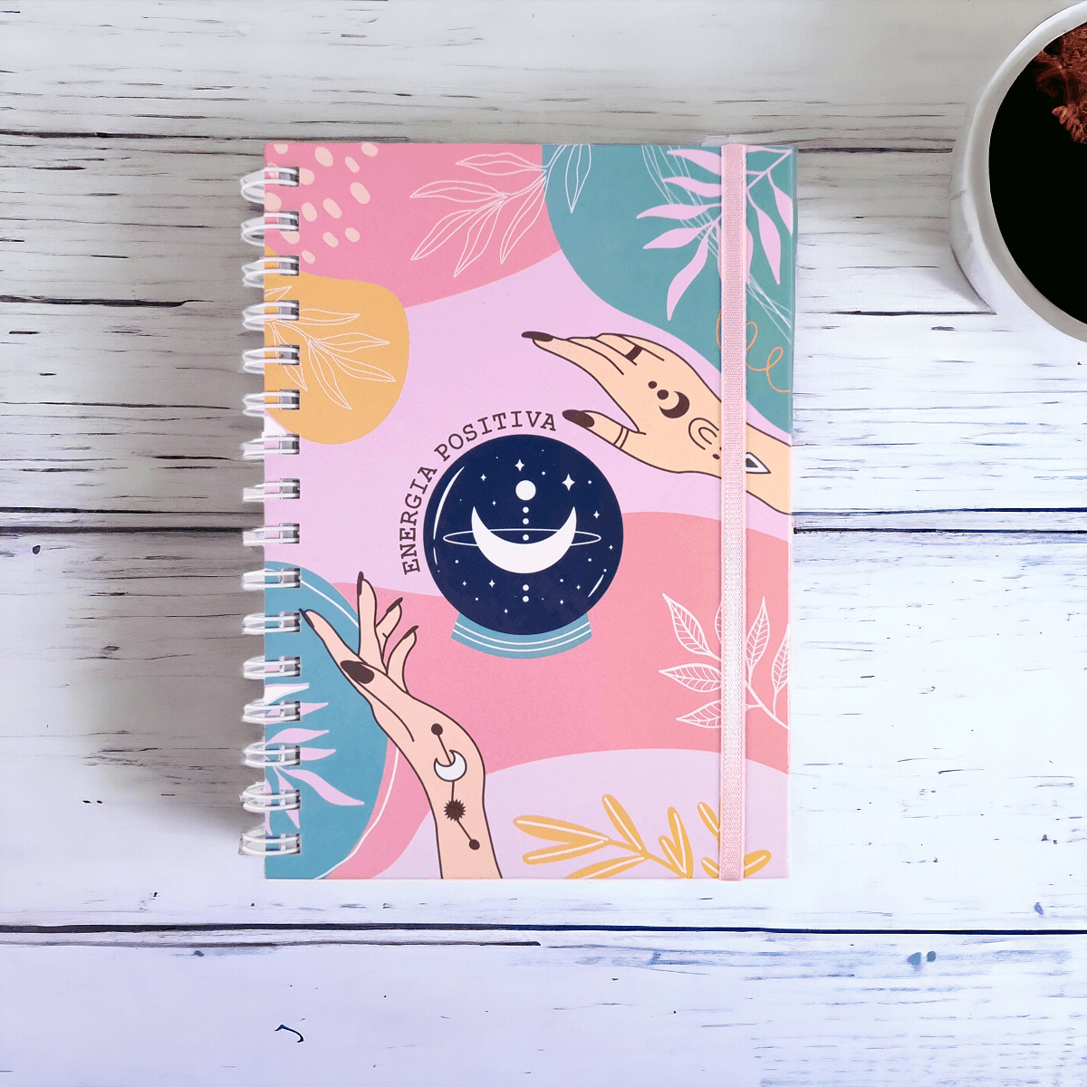 Cuaderno A5 Tapa Dura Anillado Frase Libreta Anotador Diseño - Imagen 7