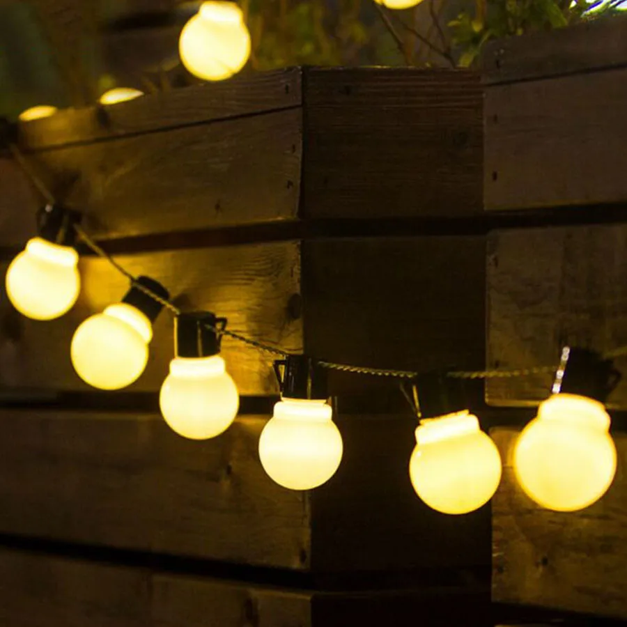 Guirnalda Decorativa de 20 Focos LED de Luz Cálida – 10M - Imagen 3