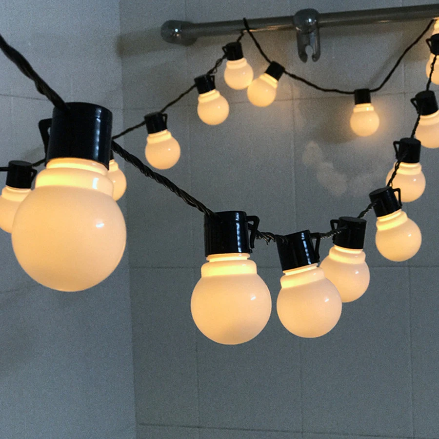 Guirnalda Decorativa de 20 Focos LED de Luz Cálida – 10M - Imagen 5
