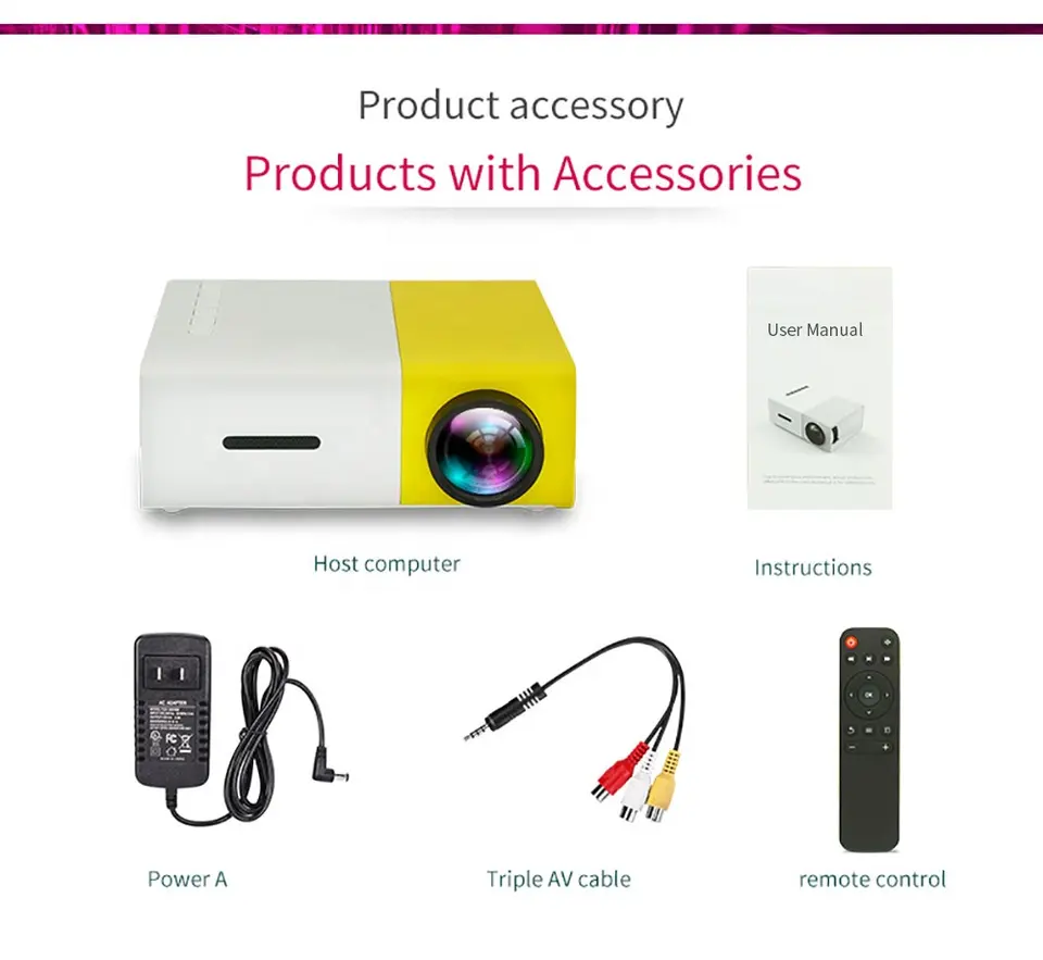 Mini Proyector LED Video Beam 600 Lumens + Envio Gratis - Imagen 2