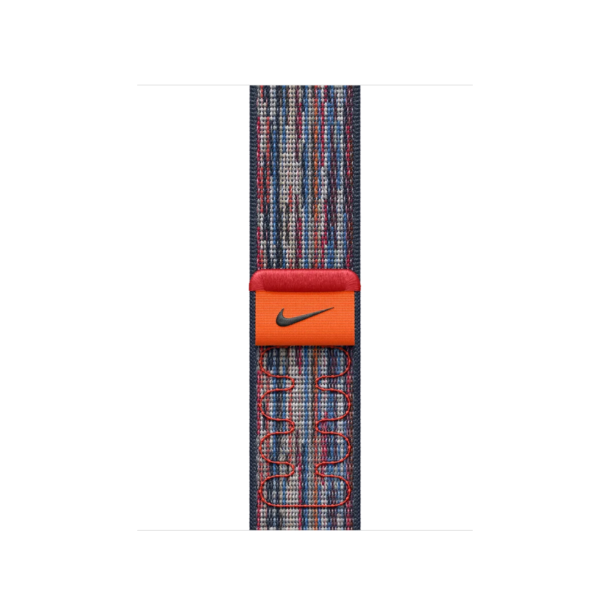 Correa loop deportiva Nike azul/roja para caja de 40 mm
