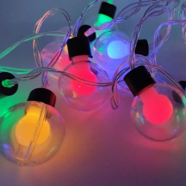Guirnalda Focos Led Luces Multicolores 3mts A Pilas - Imagen 3