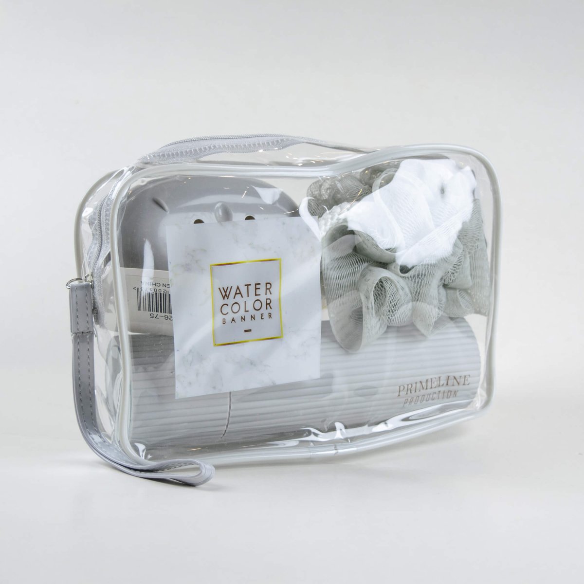 Set Neceser Transparente con 5 Accesorios Esenciales para Viaje - Imagen 4