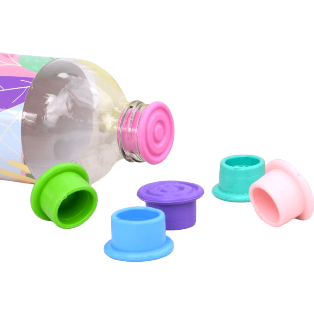 Set X5u Tapa Tapon De Silicona Para Botellas colores Surtidos