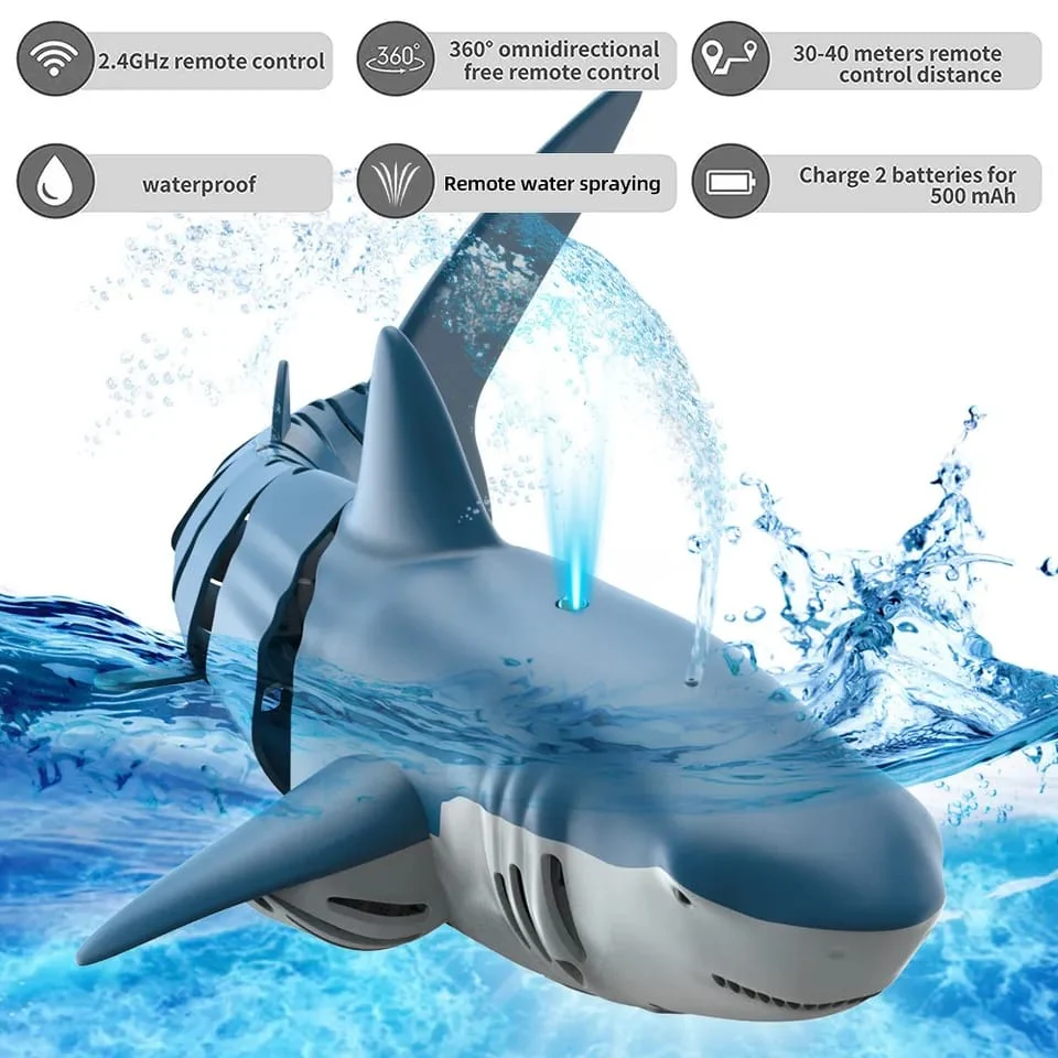 Tiburón A Control Remoto Para Niños + Envio Gratis - Imagen 2