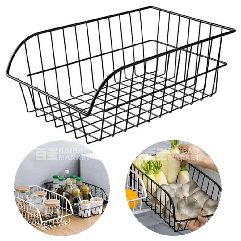 Canasto Cesto Organizador Metálico Cocina Frascos Especiero - Imagen 2