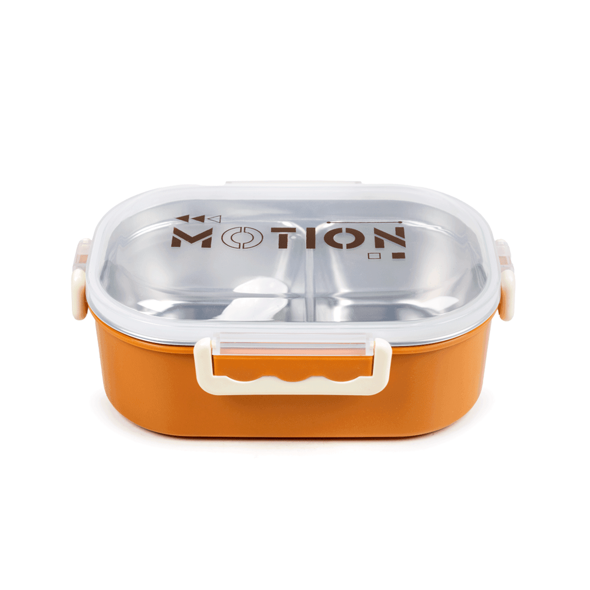 Lunchera De Acero Inoxidable Con Dos Divisiones Tapa Hermética 700ml - Imagen 5